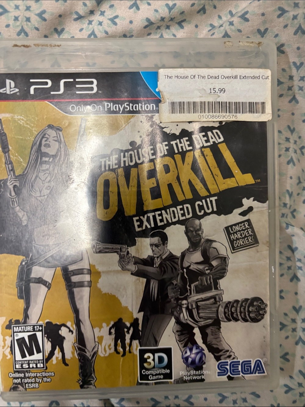 The House of the Dead: Overkill Extended Cut (Black/Yellow) - PS3